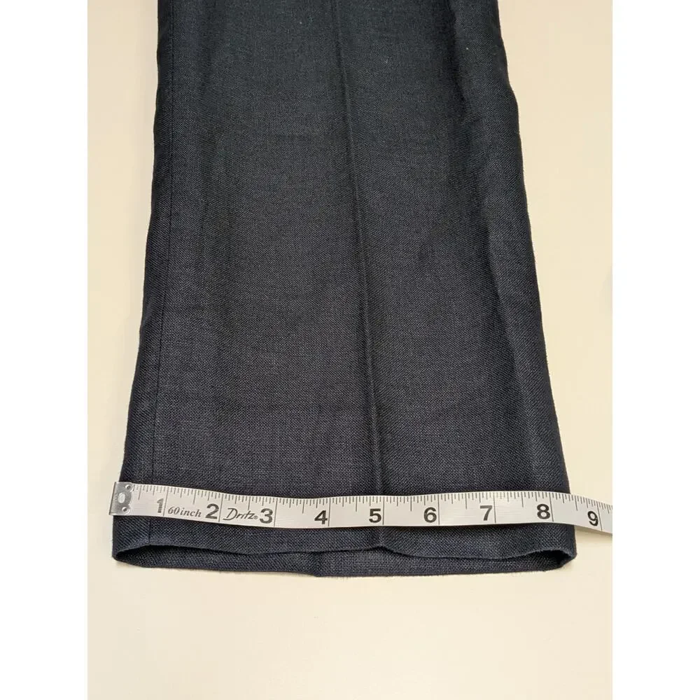 Brooks Brothers 1818 Madison 100% Linen Baird McNutt Dress Pants Men 36x30 Navy